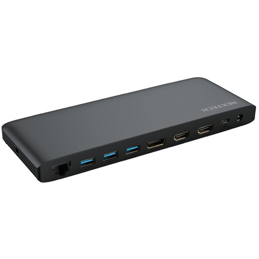 11 in 1 Multifunction Hub with 2 HDMI, DP, Network, SD, Micro SD, 100W PD, Audio and Microphone 