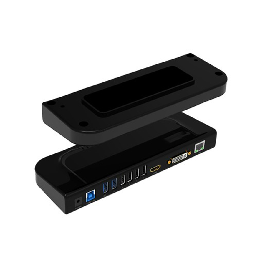 11 in 1 Multifunction Hub with HDMI, DVI, Network, Audio and Microphone and 4 USB2.0 and 2 USB3.0 Po