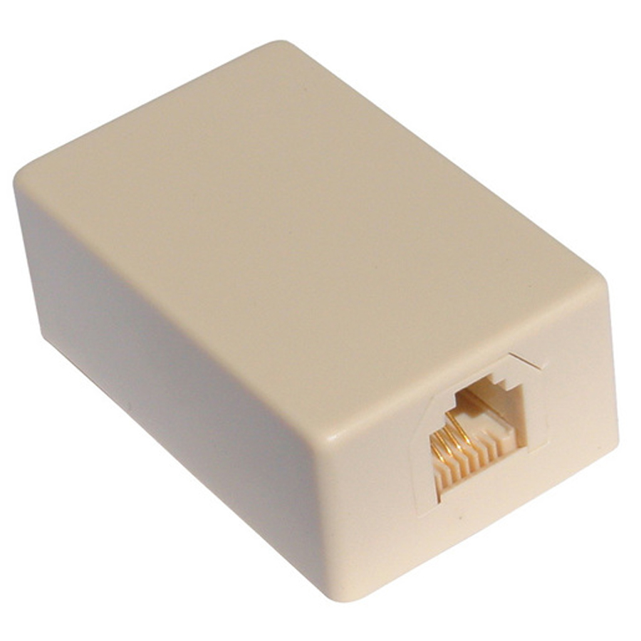 US Modular Skirting Mount Wall Socket RJ12 6P4C 