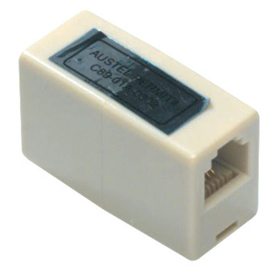 6P4C US Modular Inline Coupler Socket to Socket 