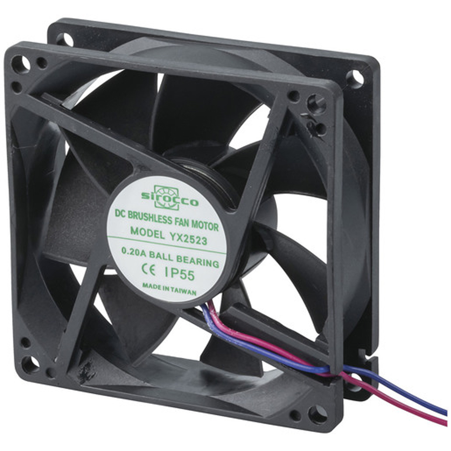 IP55 80mm 12V DC Ball Bearing Fan 