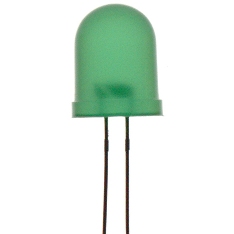 Green 5mm LED 80mcd Round Diffused 
