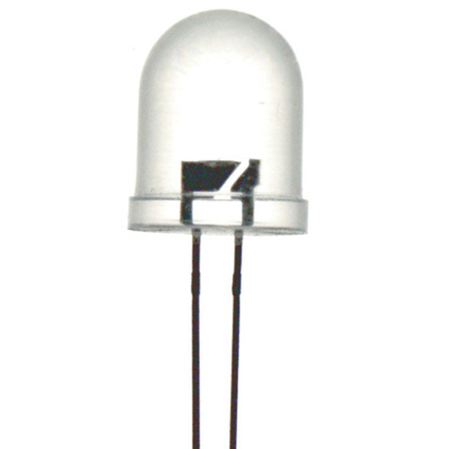 Green 10mm LED 51000mcd Round Clear 