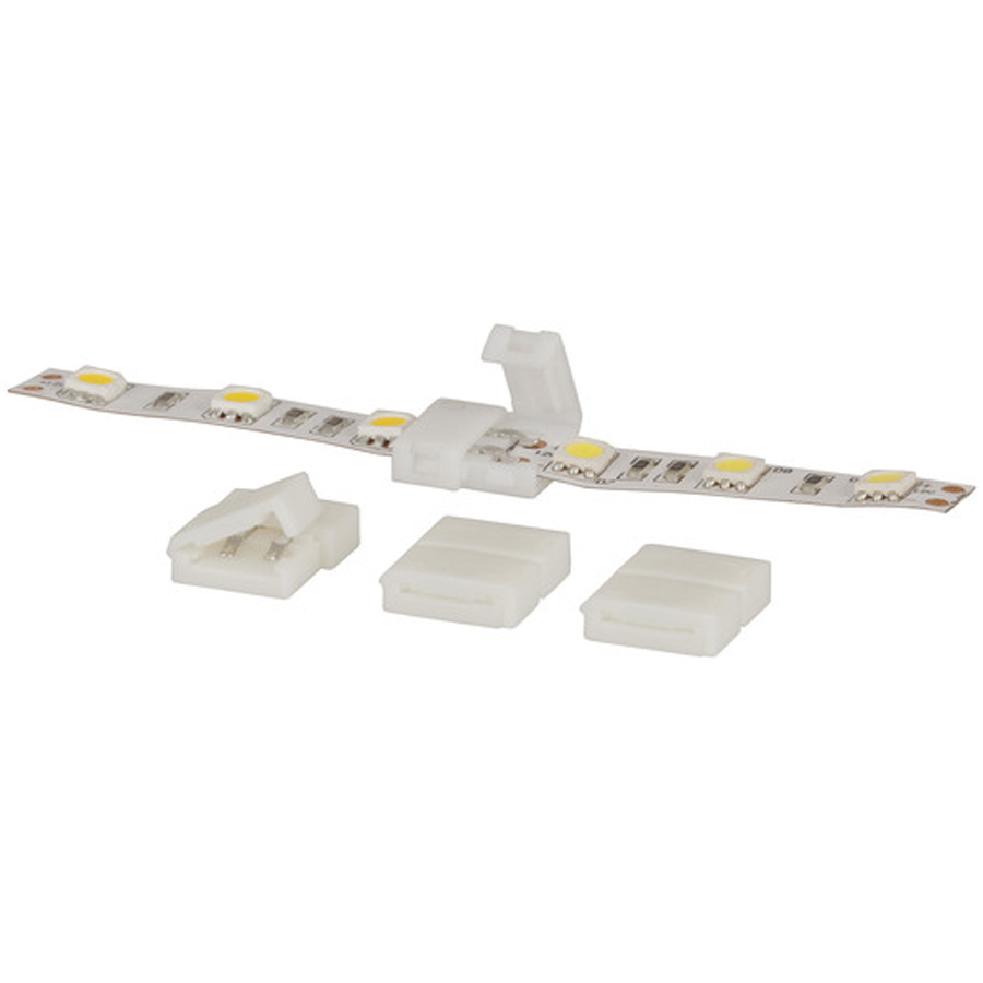 2 Pin LED Strip Connector Straight Joiner - 4 Pack 