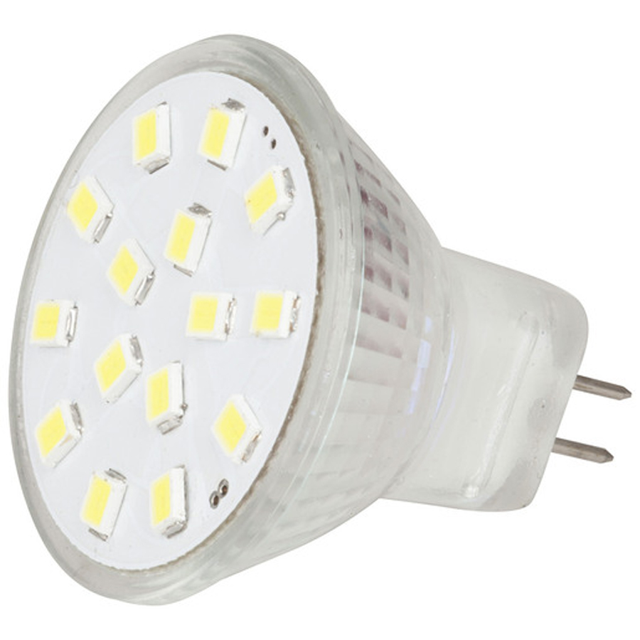MR11 LED Replacement Light 15x2835 LEDs 120&ordm;, 12VACDC, Cool White 