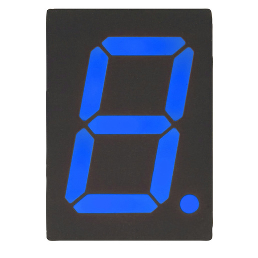 Blue 7 segment LED display 