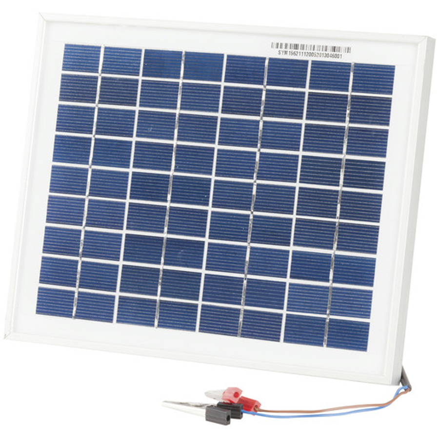 12V 5W Solar Panel with Clips 