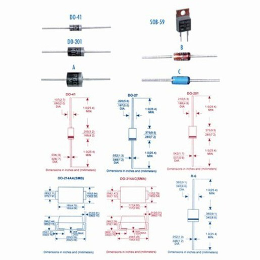 UF4003 1A 200V Ultrafast Diode 